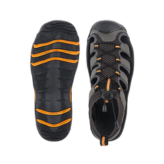 FUEL Kiger Protective Toe Cap Sports Sandals for Men (Grey)