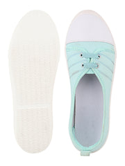 FUEL Sophia-02 Stylish & Breathable Slip On Shoe for Girls (Mint-Green)