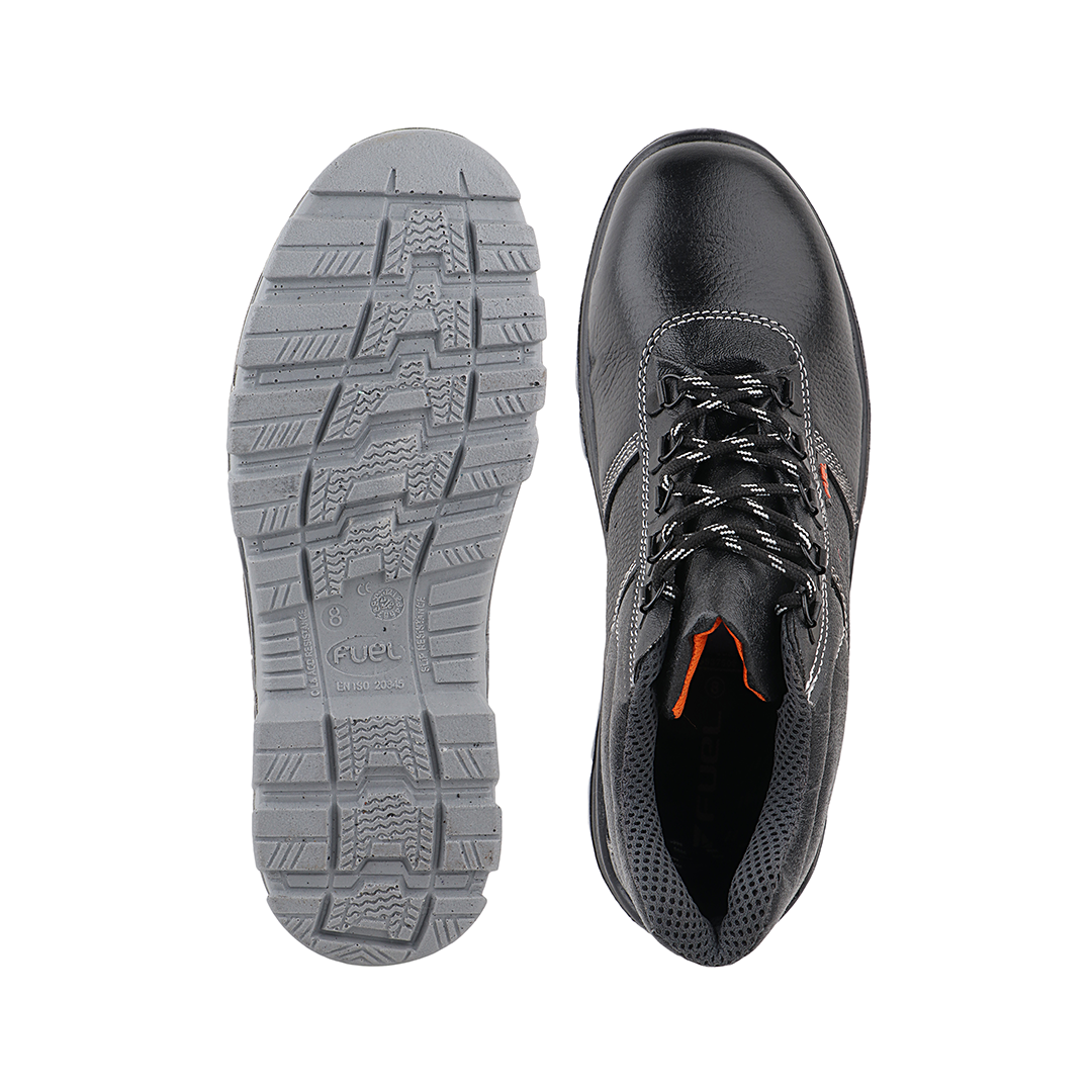 FUEL Bob-Highcut Comfortable Industrial Safety Shoes for Men |(Steel-Toe 200J)