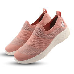 FUEL Sparkle Lightweight & Comfortable Casual Slip-On Daily Wear Sports Shoes for Women's (Peach)