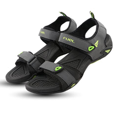 FUEL Vento-02 Comfortable & Light-weight Sandals For Men's (Grey-P.Green)