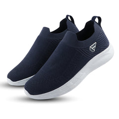 FUEL Flash Lightweight & Breathable Cushioned EVA Sole Slip-On Sports Shoes for Men's (Navy)