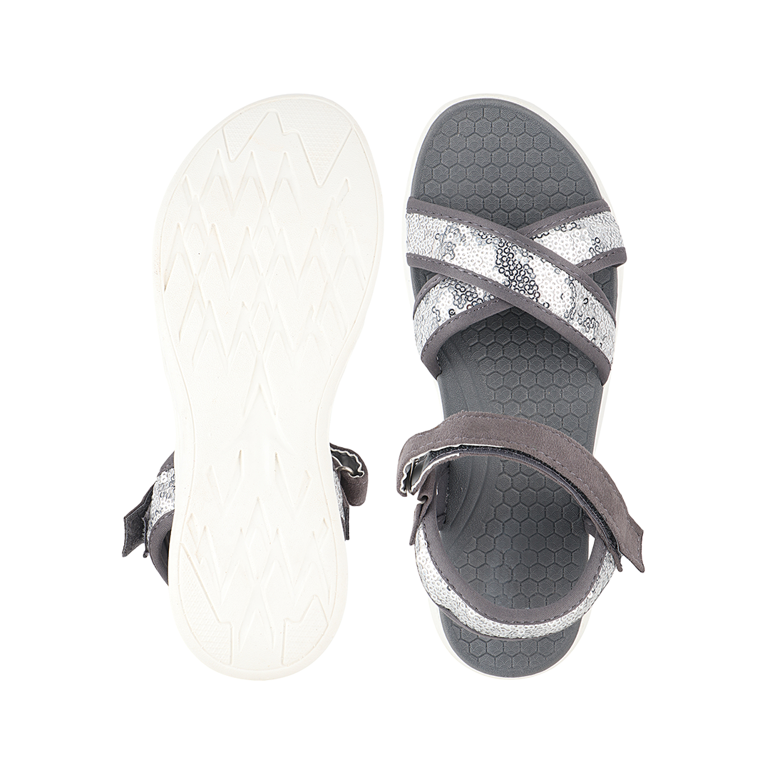 FUEL fashion Sandal for Women (Grey)