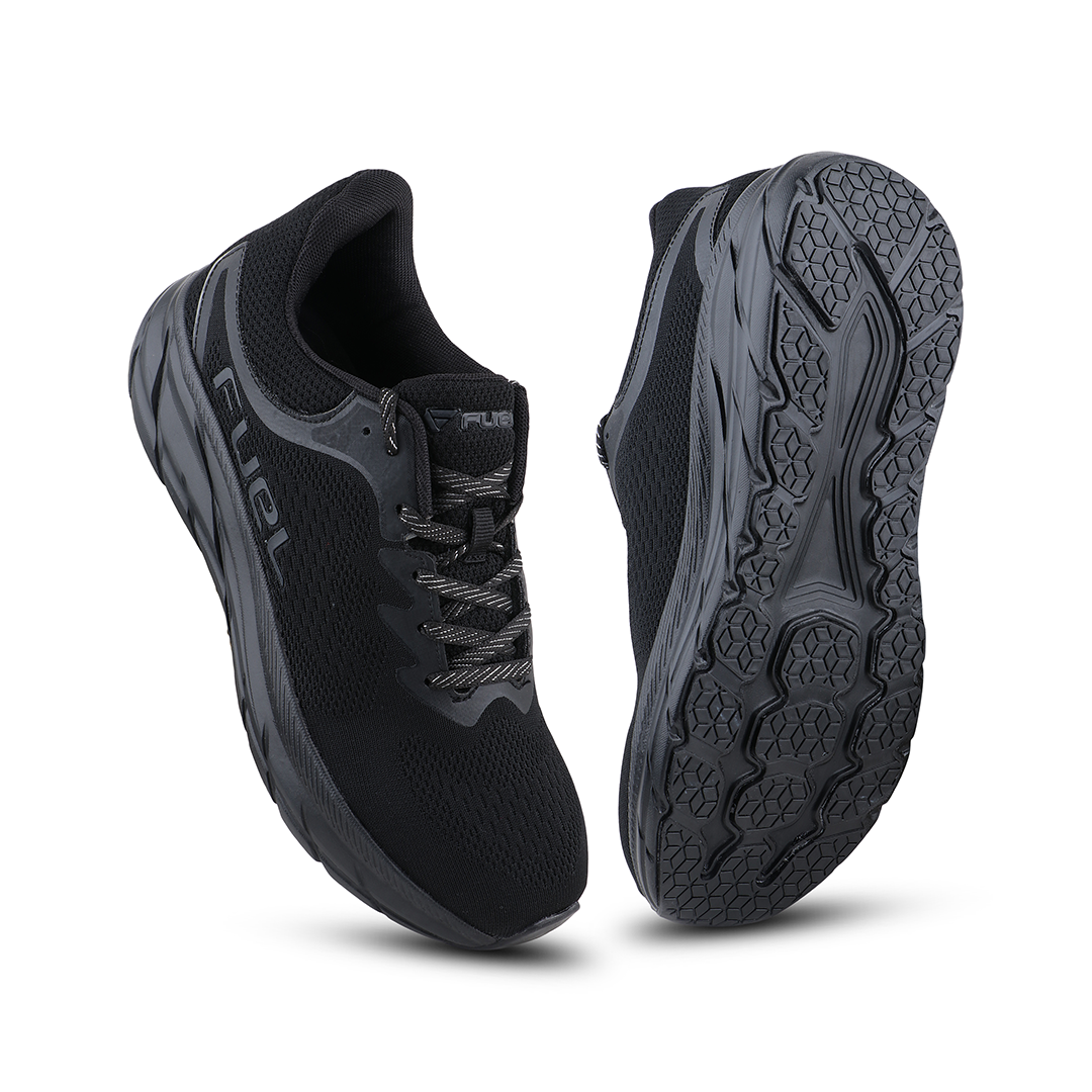 FUEL Airfly Comfortable and Light weight Sport Shoes for Men's (Black)