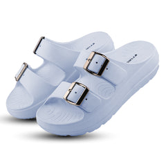 FUEL Florida Lightweight and Comfortable with Soft Cushioned Footbed & Slip-On Design for Women's (Ice-Blue)
