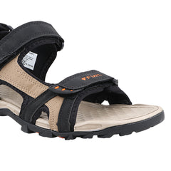 FUEL Punch-02 Versatile Comfortable Sports Sandals for Men (Black)