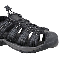 FUEL Soldier-14 Daily-wear Slip Resistant Fishermen Sandal for Men (Black)