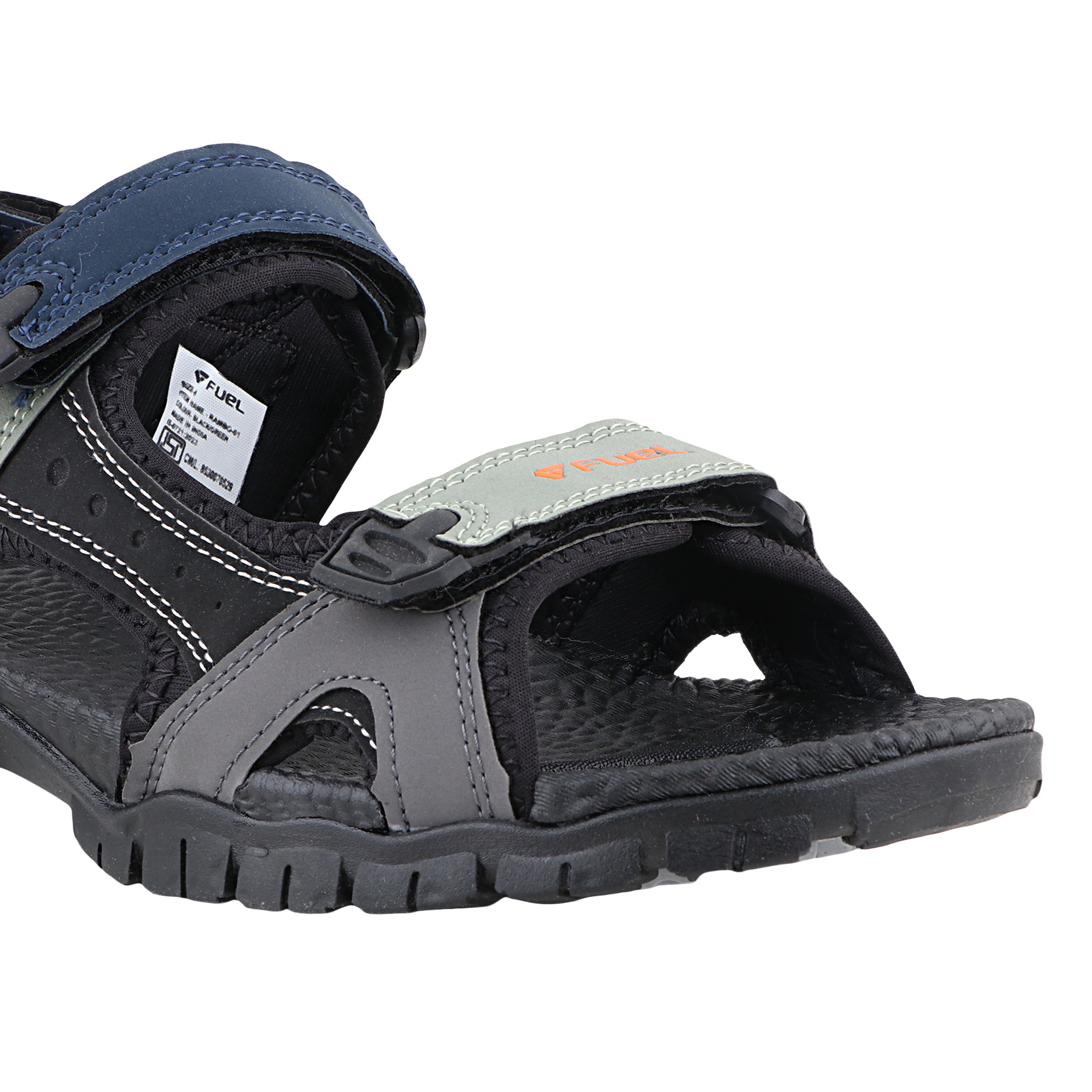 Fuel Rambo-01 Sandals For Men's (Black-Orange)