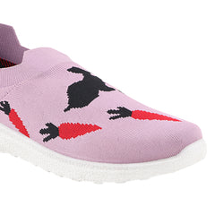 FUEL Wanda-01 Lightweight & Stylish Slip-On Casual Shoes for Women (Pink)