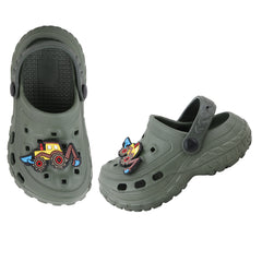 FUEL Poddle Cute & Lightweight EVA Slip-On Clogs for Kids (Olive)