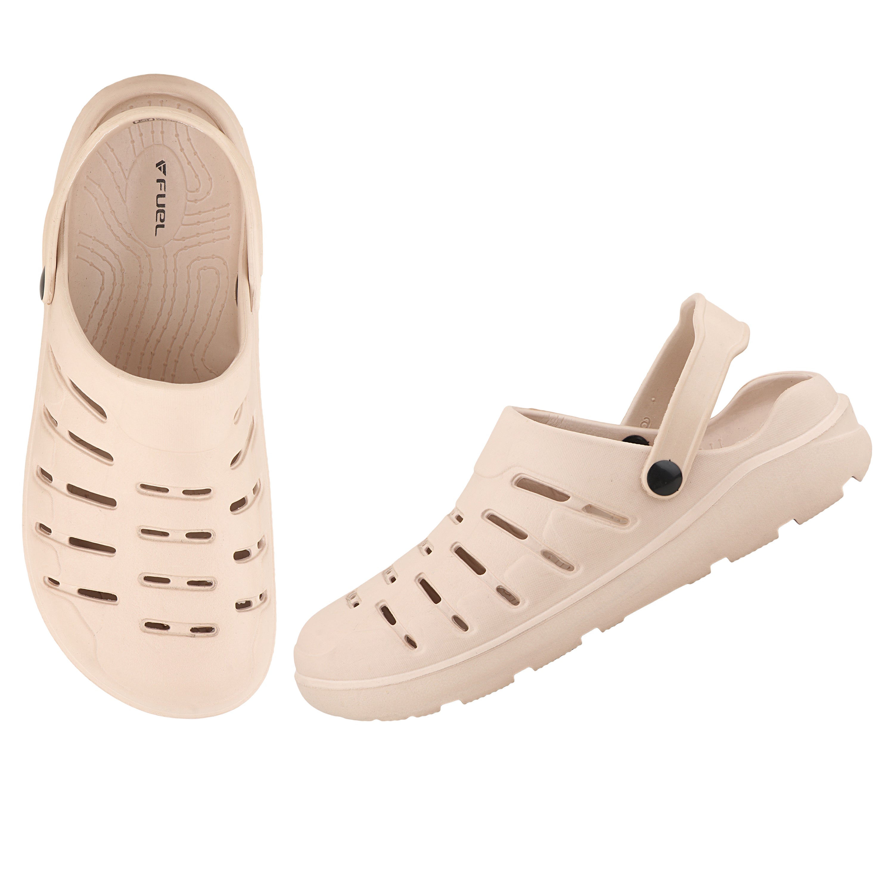FUEL Adventure Clogs Slipper For Men's and Women's (Beige)