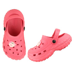 FUEL Poddle Cute & Lightweight EVA Slip-On Clogs for Kids (Pink)
