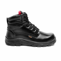 FUEL Stallion Ankle Length Steel Toe Light-weight Industrial Safety Shoes for Men (Black)