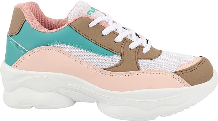 Fuel Katy Sports Shoes For Women's (Peach-White)