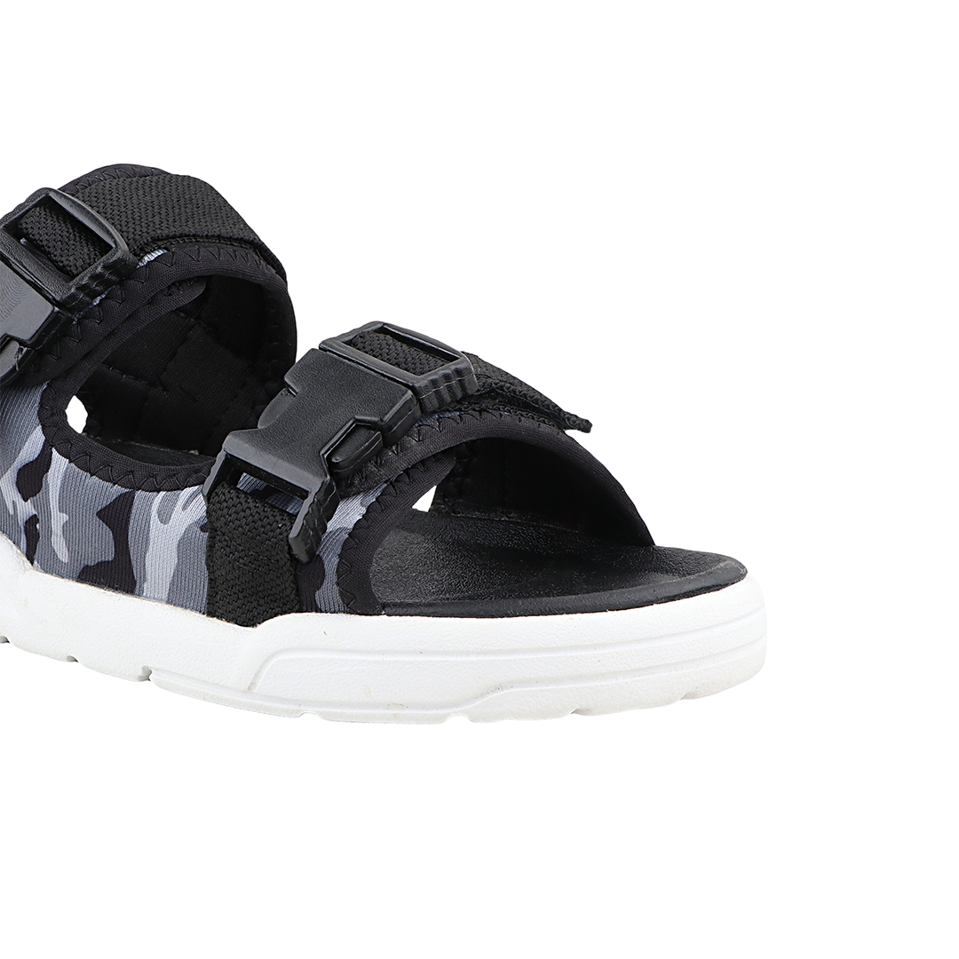 FUEL Phlox-02 Sandals For Men's (Black-Grey)