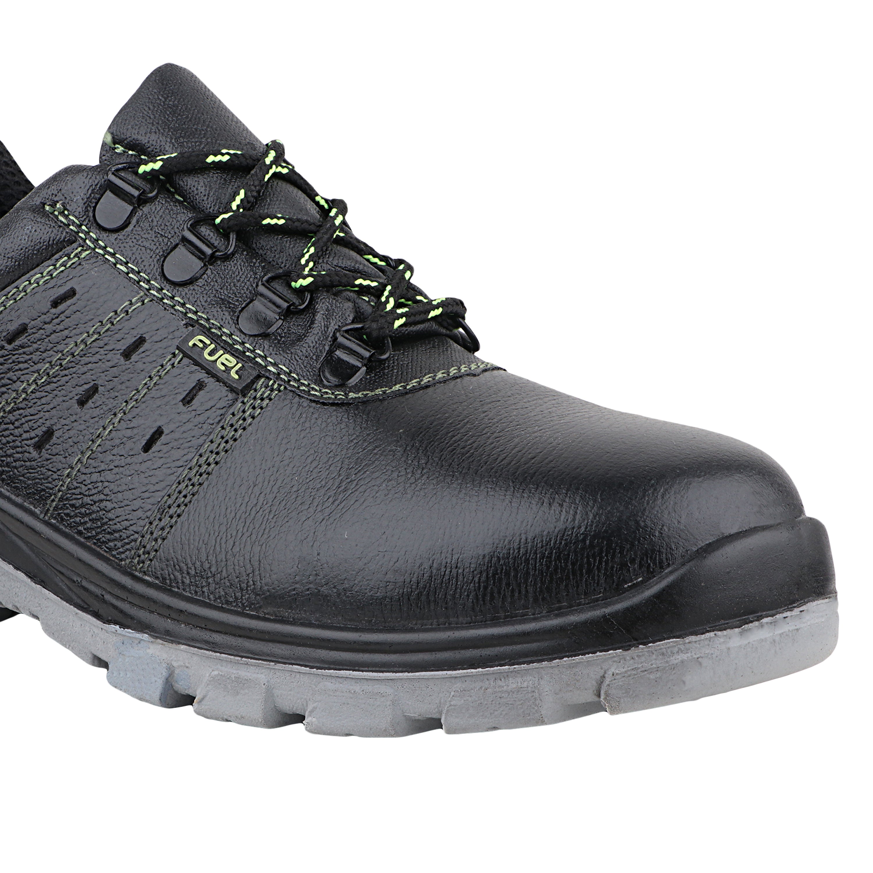 FUEL Imptus Safety Shoes for Men Industrial PU Single Density Sole, 200J Steel Toe, Energy Absorption (Sizes -6UK - 11UK/India)