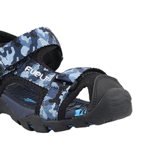 Fuel Harry Sandal For 4 to 10 Year Kids (Black & R. BLUE)