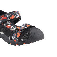 Fuel Harry Sandal For 4 to 10 Year Kids (Orange & Black)