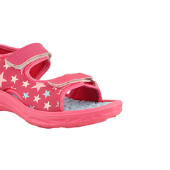 FUEL Twinkle-Toe Open Toe Two Strap Sandals with Comfort Sole For Little Girls