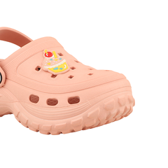 FUEL Poddle Cute & Lightweight EVA Slip-On Clogs for Kids (Peach)