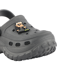 FUEL Poddle Cute & Lightweight EVA Slip-On Clogs for Kids (GREY)