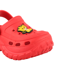 FUEL Poddle Cute & Lightweight EVA Slip-On Clogs for Kids (RED)