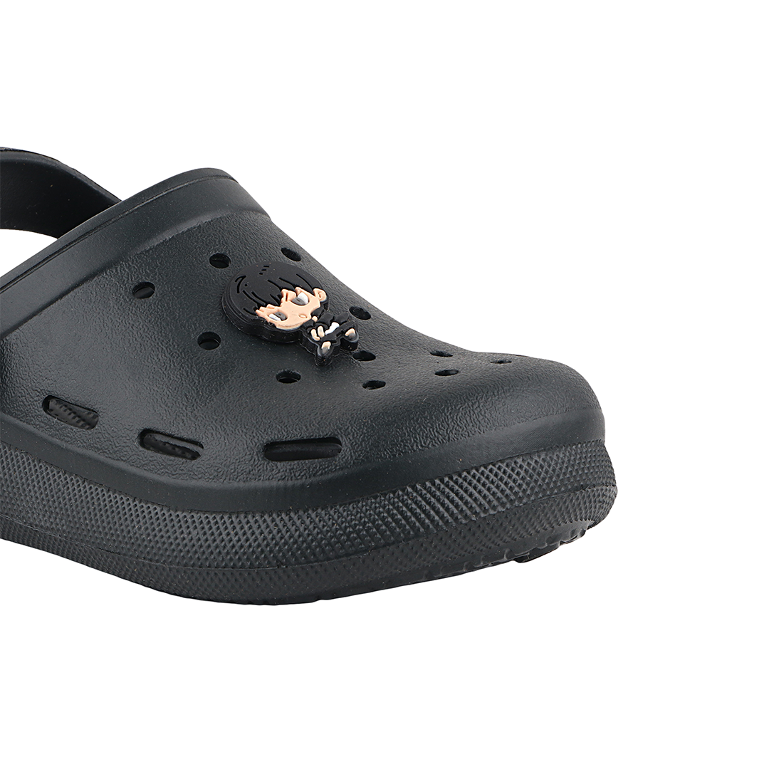 FUEL Hooper Clogs Slipper for 4-10 Years Boys/Girls (Black)