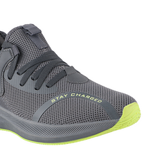 Fuel Wine Sports Shoes For Men (D-Grey-P-Green)