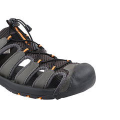 FUEL Kiger Protective Toe Cap Sports Sandals for Men (Grey)