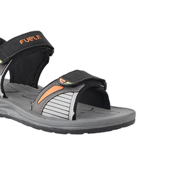 FUEL Leo Breathable & Flexible Sports Sandal For Men (Black)