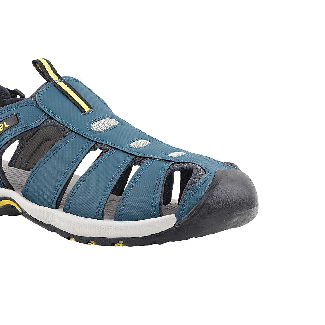 Fuel Soldier-11 Sandal For Men's (Navy/Yellow)