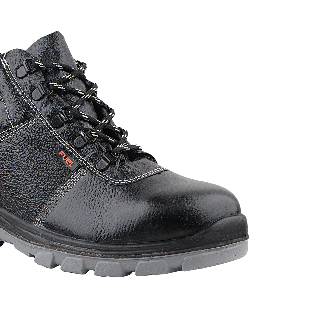 FUEL Bob-Highcut Comfortable Industrial Safety Shoes for Men |(Steel-Toe 200J)