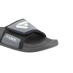 FUEL Men's Slippers, Flip Flops For Men, Lighweight & Comfratable, Non-Slip Slippers For Daily Use, Causal Footwear For Boys (SLF-01) (Black Grey)