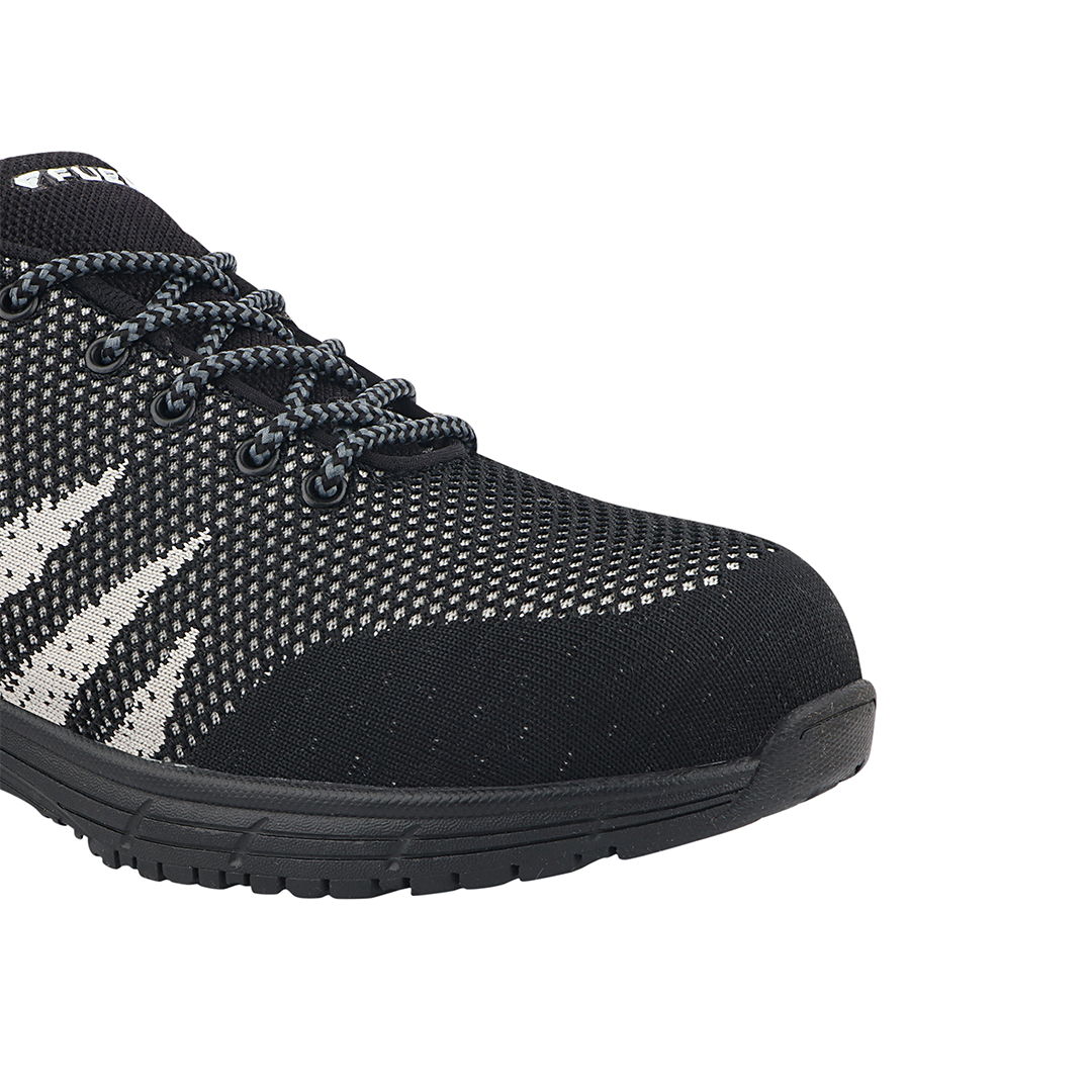 Fuel Gracy Safety Shoes for Women's (Black-Grey)