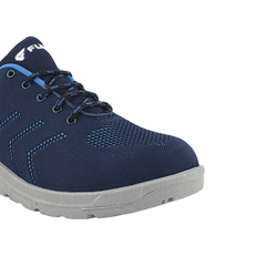 FUEL Arsenal Lightweight Safety Shoes for Men – Durable Industrial Sports Design with Strong Knitted Upper, PVC Sole, and 100J Metallic Toe Cap (UK 6–11)