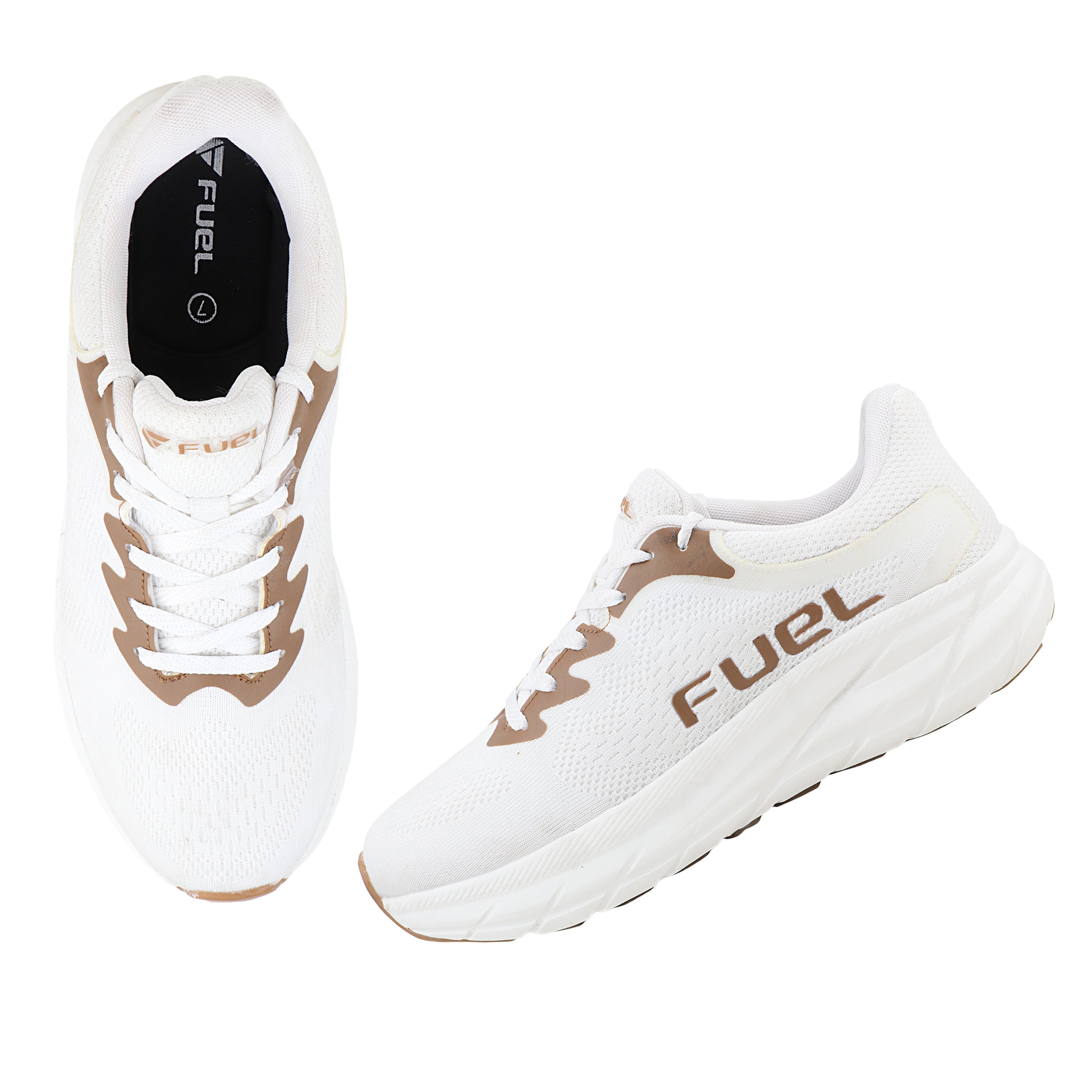 FUEL Airfly Comfortable and Light weight Sport Shoes for Men's (White)