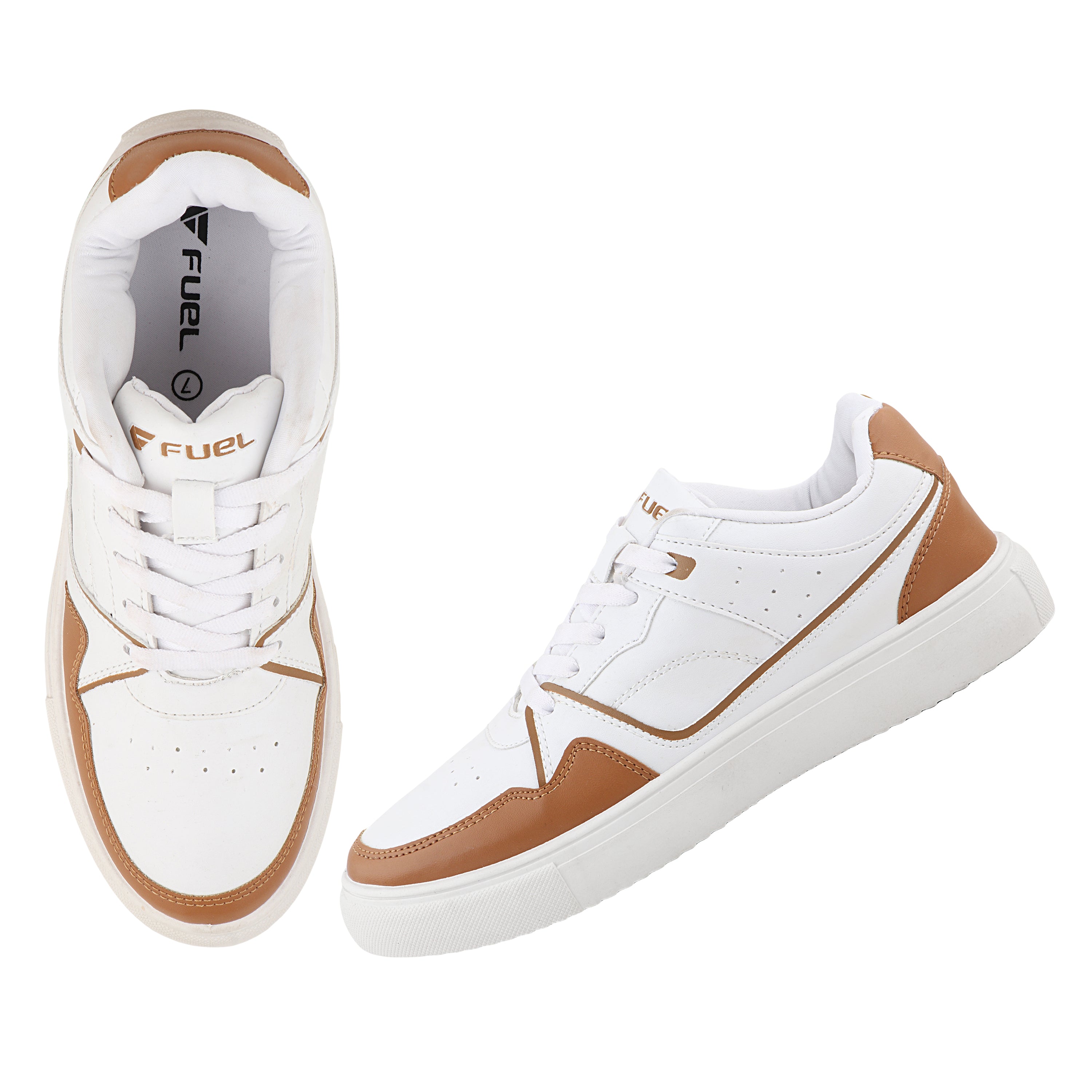 FUEL TED Lace-Up Sneakers with Anti-Skid Sole for Men