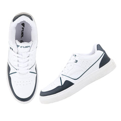 FUEL TED Trendy Lace-Up Sneakers for Men with Non-Slip Sole (Blue)