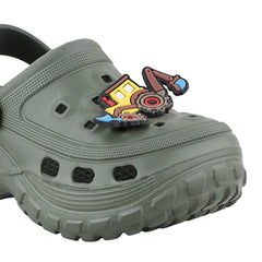 FUEL Poddle Cute & Lightweight EVA Slip-On Clogs for Kids (Olive)