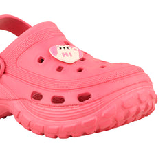 FUEL Poddle Cute & Lightweight EVA Slip-On Clogs for Kids (Pink)