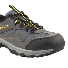 FUEL Futurix Breathable Mesh and Anti-Slip EVA+Rubber Sole with Composite Toe Protection of Industrial Work Safety Shoes for Men's (Grey)