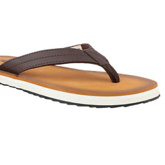 FUEL Roman Lightweight and Comfortable with Soft Cushioning and Superior Grip Slipper for Men's (Brown)