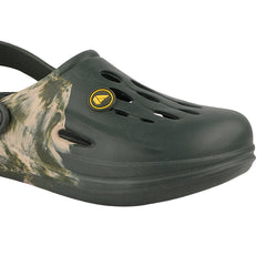 FUEL Oxygen Cushioned Comfort and Lightweight Slip-On with Anti-Slip Sole Clogs for Men's (Olive)