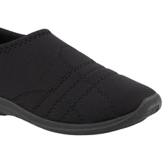 FUEL Comfort-05 Lightweight & Breathable Lycra Upper with Cushioned Footbed Casual Slip-On Shoes for Women's (Black)