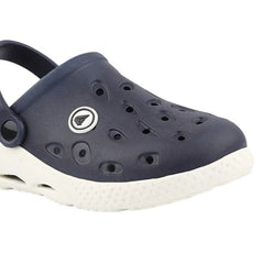 FUEL XO-Rova Clogs for Men – Lightweight & Comfortable EVA Clogs with Cushioned Footbed, Slip-On Design and Durable Sole for Everyday Wear, (Navy)