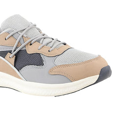 FUEL Styler Cushioned & Lightweight Mesh Running Sports Shoes for Men (Beige)