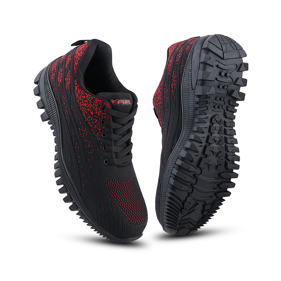 FUEL Trendy Safety Shoes in Strong Knitted Fabric, Metallic toe cap (200 J) Toe with Rubber Sole