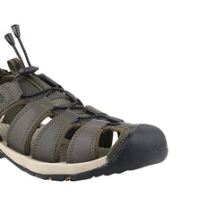 FUEL Soldier-08 Fisherman Protective Toe Cap Sandals for Men (Olive)