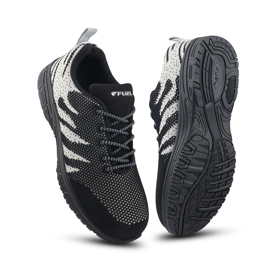 Fuel Gracy Safety Shoes for Women's (Black-Grey)