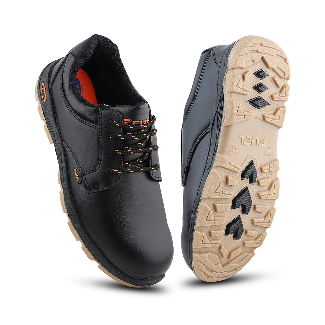 FUEL Comfortable and breathable Jordan LC 2 PVC Safety Shoes with 100J fit at every work and style (Black)